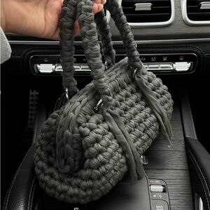 Handwoven Tote Bag (Could be done in any color, with faux fur or sequins.